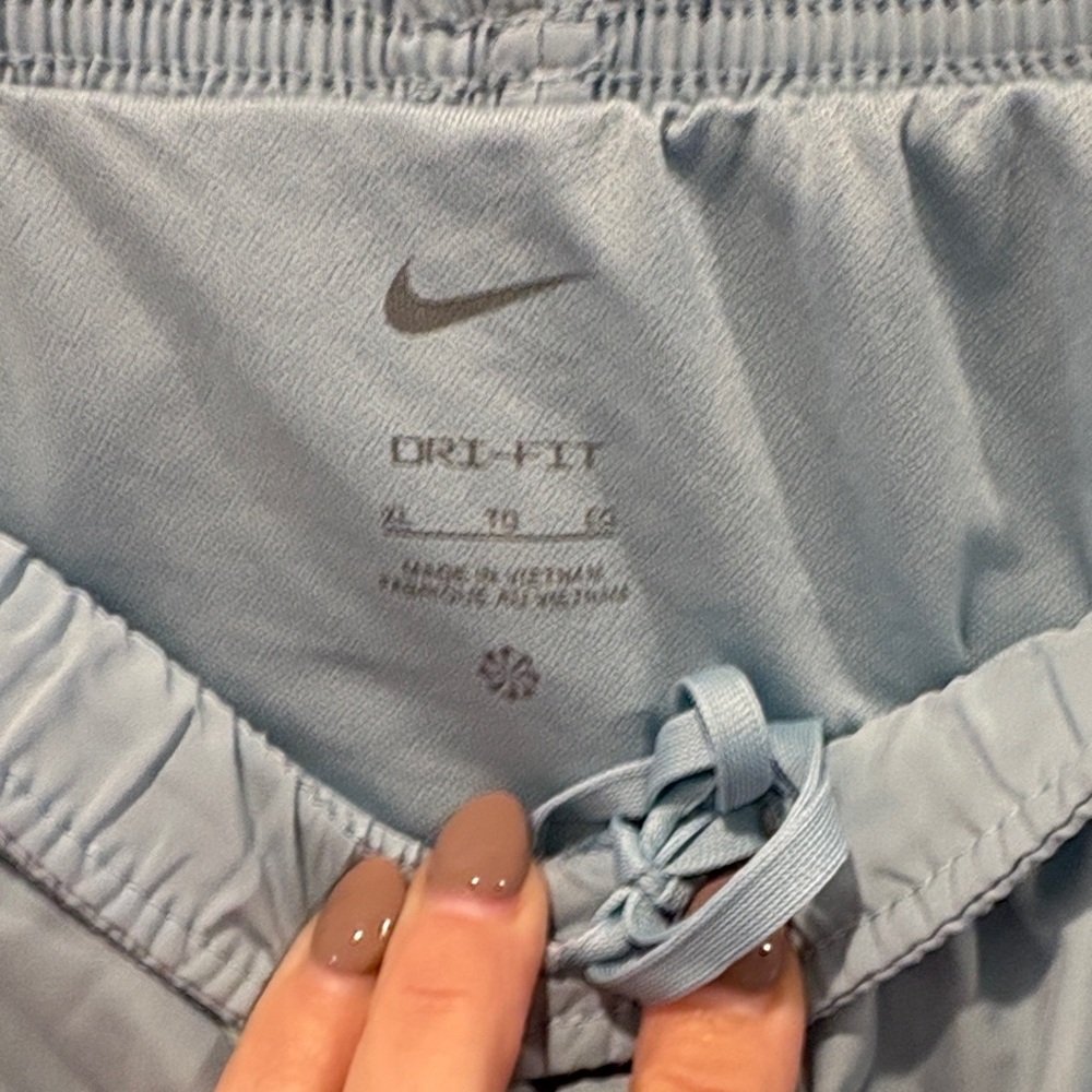 Nike Women's Sky Blue Athletic Shorts - Picture 2 of 7